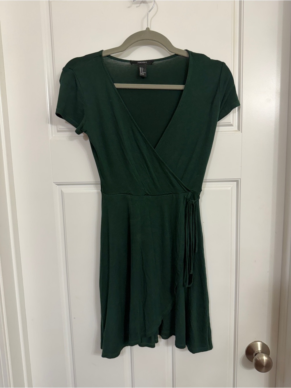 Everlane Deep Green Wrap Dress
